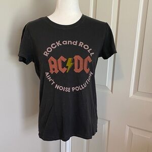Lucky Brand AC/DC Rock and Roll Graphic Tee